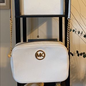 Michael Kors white crossbody bag